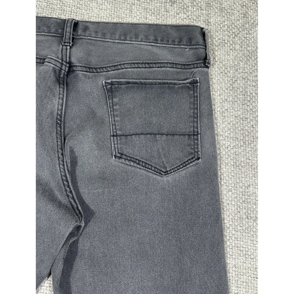 Banana Republic Jeans Mens 34x32‎ Gray Premium Performance Stretch Slim Straight